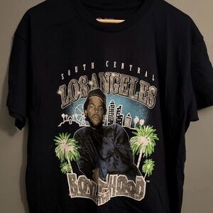 ICE CUBE BOYZ N THE HOOD SHIRT ADULT LARGE BLUE HIP HOP RAP MOVIE Y2K